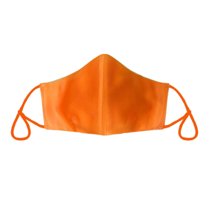 The Premium Reusable Face Mask in Satin Honey Orange
