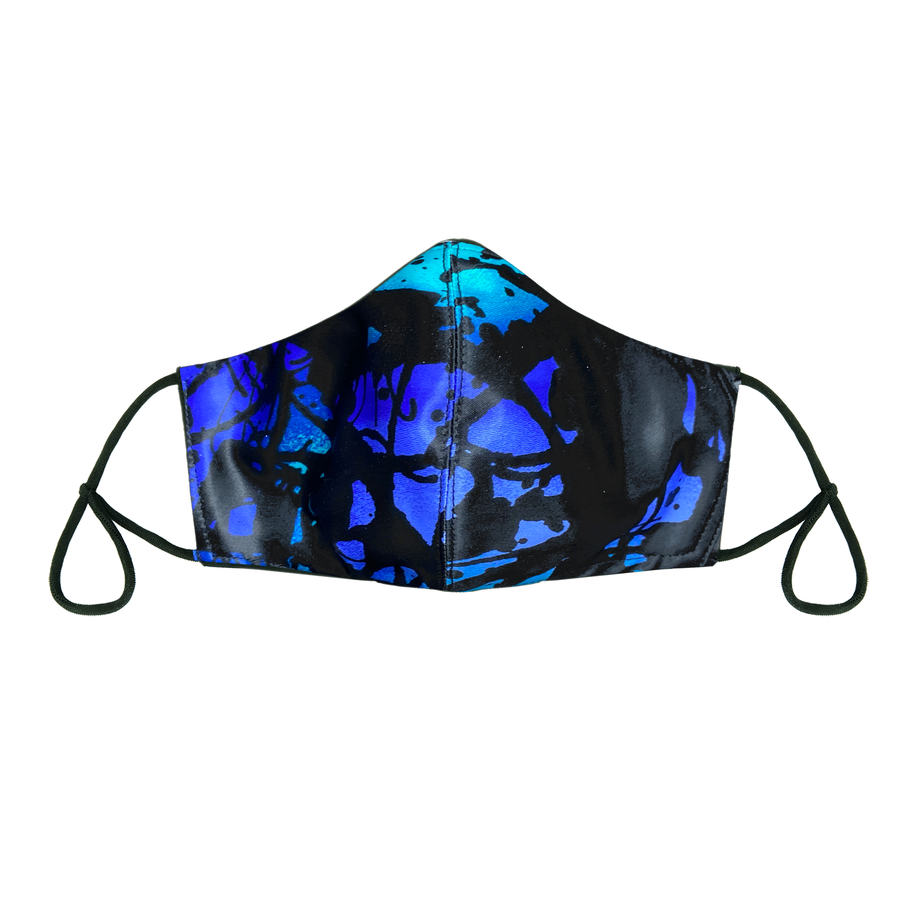Face Mask Navy Blue Belt Chain Print 3D Fit – SPARKLE ARMAND