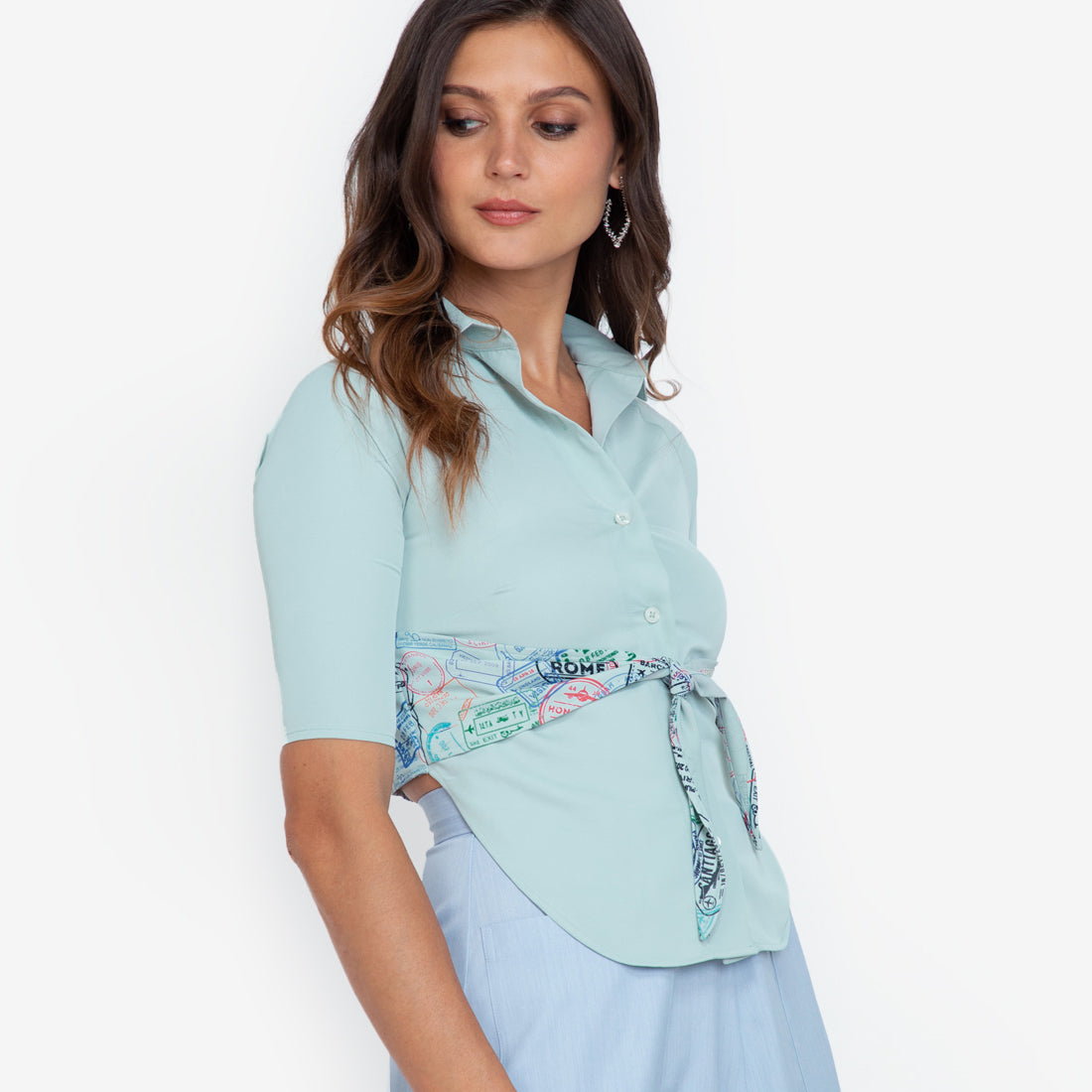 Neel Blouse in Mint