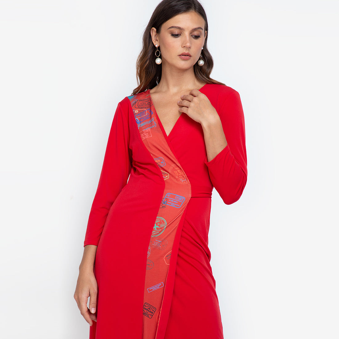 Dover Dress in Red