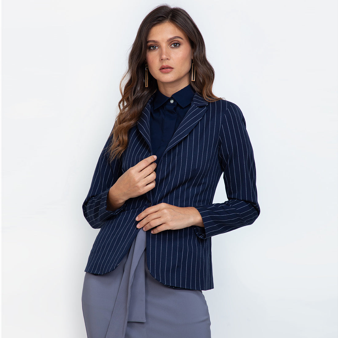 Bernadette Blazer in Navy Blue