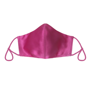The Premium Reusable Face Mask in Satin Bubblegum Pink