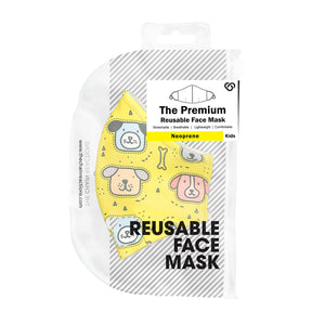 The Kids Premium Reusable Face Mask in Dogs