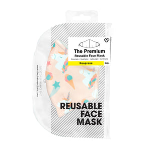The Kids Premium Reusable Face Mask in Unicorn Party